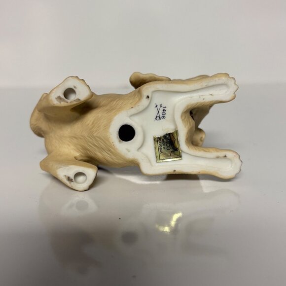 Homco Ceramic Golden Labrador Dog Figurine 3.25in Playful Puppy 1408 Vintage - Picture 5 of 7